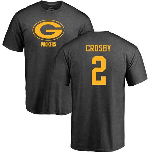 Green Bay Packers Ash #2 Crosby Mason One Color Nike NFL T Shirt->green bay packers->NFL Jersey